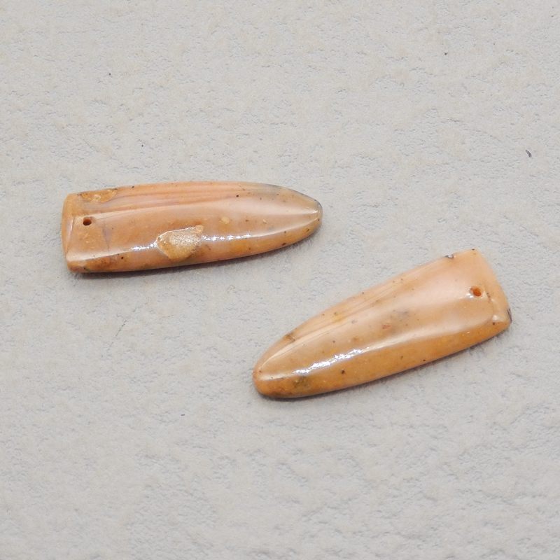 Natural Pink Opal Earring Beads 30*11*4mm, 3.8g