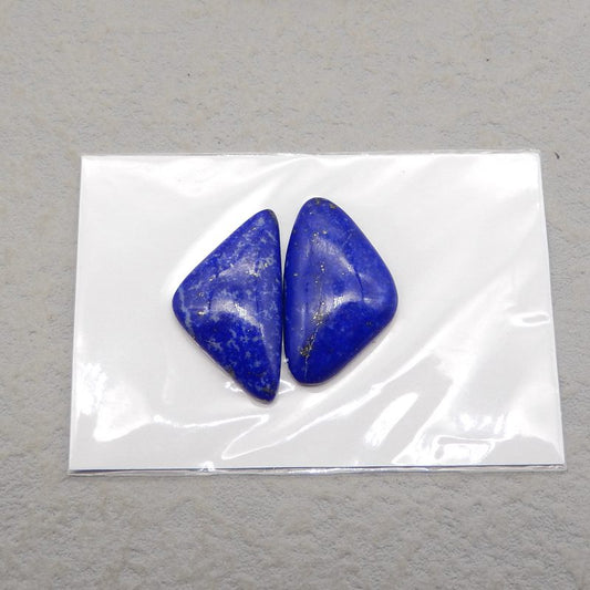 Natural Lapis Lazuli Cabochons Paired 26*15*5mm, 5.9g