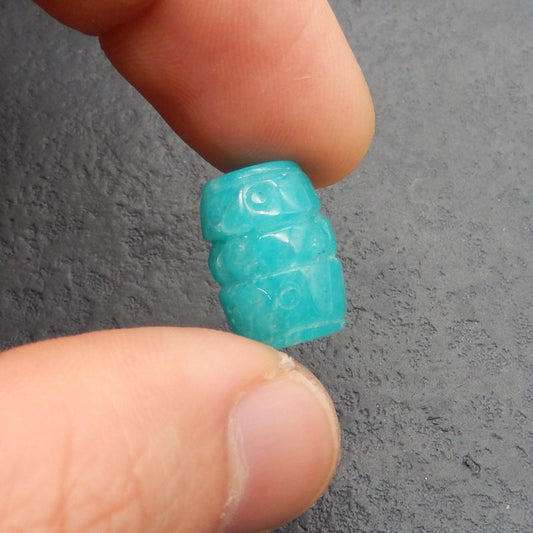Natural Amazonite Carved cloud Pendant Bead 16*12*12mm, 3.6g