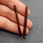 Natural Smoky Quartz long Earring Beads,56x4x4mm, 4.4g (with drilling flaw)