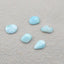 5 PCS Natural Larimar Cabochons 12x8x3mm, 10x7x3mm, 12.4g