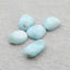 5 PCS Natural Larimar Cabochons 12x8x3mm, 10x7x3mm, 12.4g