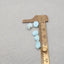 5 PCS Natural Larimar Cabochons 12x8x3mm, 10x7x3mm, 12.4g
