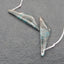 Natural Blue Apatite Crystal Earring Beads 43*11*4mm, 6.1g