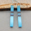 Intarsia of Unnatural Cat Eye Earring Beads 38*5*5mm, 5.2g