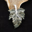 Natural Ocean Jasper Carved Leaf Pendant with 925 Sterling Silver 46*30*8mm, 8.8g