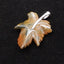 Natural Ocean Jasper Carved Leaf Pendant with 925 Sterling Silver 43*29*8mm, 8.9g