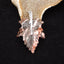 Natural Ocean Jasper Carved Leaf Pendant with 925 Sterling Silver 43*29*8mm, 8.9g