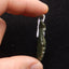 Natural Ocean Jasper Carved Leaf Pendant with 925 Sterling Silver 46*30*8mm, 8.8g