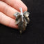 Natural Ocean Jasper Carved Leaf Pendant with 925 Sterling Silver 46*30*8mm, 8.8g