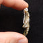 Natural Ocean Jasper Carved Leaf Pendant with 925 Sterling Silver 43*29*8mm, 8.9g