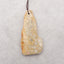 Nugget (Rough Sides) Natural Indonesian Fossil Coral Gemstone Pendant Bead,62x30x7mm, 17g
