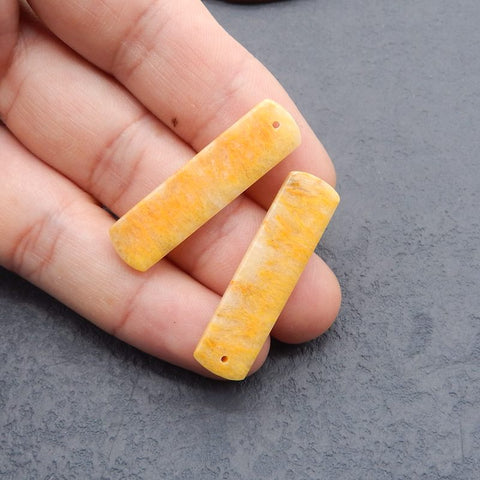 Natural Bumblebee Jasper Earring Beads 38*10*3mm, 6.1g