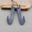 Natural Blue Coral Earring Beads 48*14*5mm, 7.4g