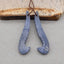Natural Blue Coral Earring Beads 48*14*5mm, 7.4g