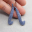 Natural Blue Coral Earring Beads 48*14*5mm, 7.4g