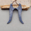 Natural Blue Coral Earring Beads 48*14*5mm, 7.4g