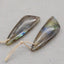 Natural Labradorite Earring Beads 41*14*6mm, 9.4g