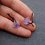 Natural Amethyst Earring Beads 16x11x8mm, 3.9g
