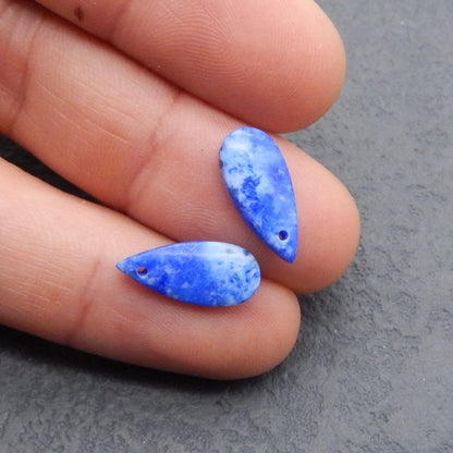 Natural Lapis Lazuli Earring Beads 17*7*2mm, 1.1g