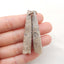 Natural Indonesian Coral Earring Beads 45x9x9mm, 8.3g