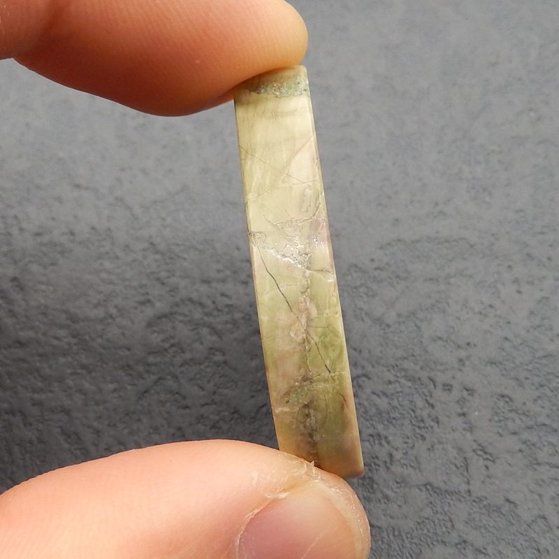 Natural Chohua Jasper Pendant Bead 40*7mm, 20.5g