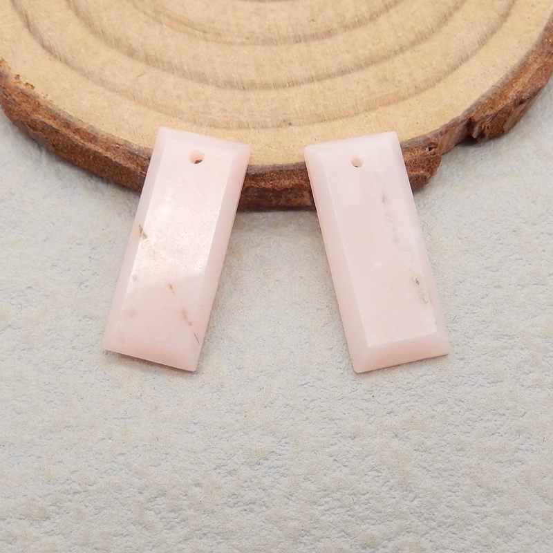 Natural Pink Opal Earring Beads 24*9*2mm, 2.5g