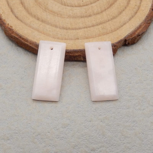 Natural Pink Opal Earring Beads 17*9*3mm, 2.0g