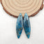 Natural Blue Apatite Crystal Earring Beads 37*10*5mm, 6.4g