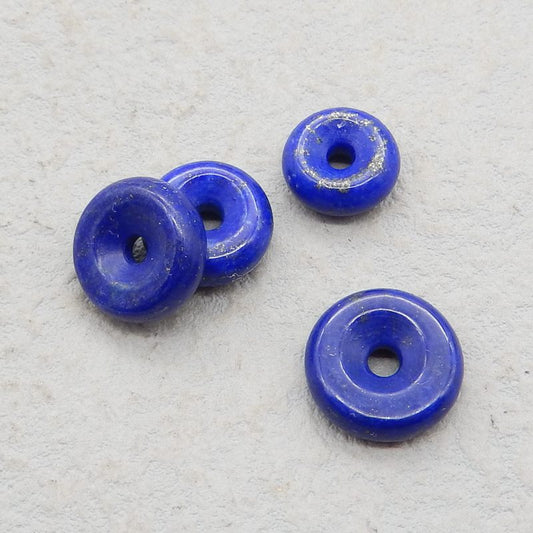 4 pcs Natural Lapis Lazuli Pendant Beads 15*15*5mm, 12*12*5mm, 6.8g