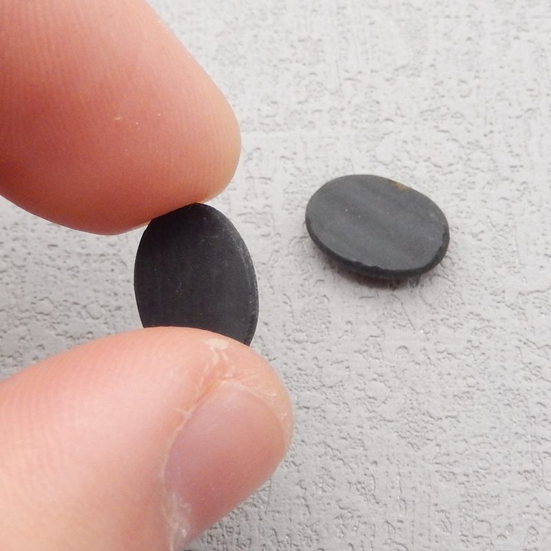 Natural Obsidian Cabochons Paired 19*9*4mm, 1.6g