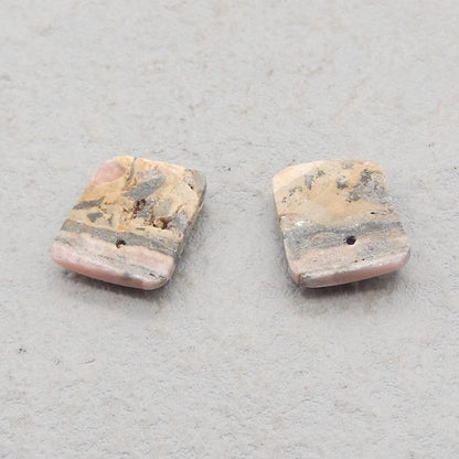Natural Argentina Rhodochrosite Earring Beads 16*13*5mm, 4.4g