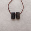 Paire de Boucles d'Oreilles Pépite Tourmaline Noire, pierre pour Boucles d'Oreilles, 20x3x2mm, 1.1g