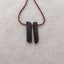 Paire de Boucles d'Oreilles Pépite Tourmaline Noire, pierre pour Boucles d'Oreilles, 20x3x2mm, 1.1g