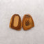 Nugget (Rough Sides) Natural US Biggs Picture Jasper Gemstone Earring Beads, 23x19x4mm, 5g