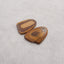 Nugget (Rough Sides) Natural US Biggs Picture Jasper Gemstone Earring Beads, 23x19x4mm, 5g