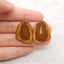 Nugget (Rough Sides) Natural US Biggs Picture Jasper Gemstone Earring Beads, 23x19x4mm, 5g