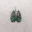 Natural African Turquoise Teardrop Gemstone Earring Beads, 32x15x4mm, 5.8g
