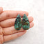Natural African Turquoise Teardrop Gemstone Earring Beads, 32x15x4mm, 5.8g