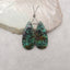 Natural African Turquoise Teardrop Gemstone Earring Beads, 32x15x4mm, 5.8g