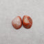 Natural Red Agate Earring Beads,Handmade Earring Pair, Jewelry DIY Making, 22×17×7mm,7.1g