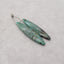 Natural African Turquoise Marquise Gemstone Earring Beads, 44x11x4mm, 6g