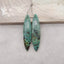 Natural African Turquoise Marquise Gemstone Earring Beads, 44x11x4mm, 6g