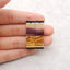 Natural Obsidian, Picture Jasper, Mookaite Jasper Intarsia Rectangle Gemstone Earring Beads, 32x10x4mm, 7.2g