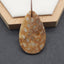 Natural Indonesian Coral Gemstone Pendant Bead, 40x30x8mm, 13.5g