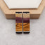 Natural Obsidian, Picture Jasper, Mookaite Jasper Intarsia Rectangle Gemstone Earring Beads, 32x10x4mm, 7.2g