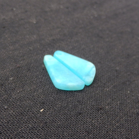 New 1 Pair Nugget Natural Amazonite Gemstone Earring Beads, 20x9x2mm, 1.8g