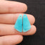 New 1 Pair Nugget Natural Amazonite Gemstone Earring Beads, 20x9x2mm, 1.8g