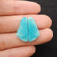 New 1 Pair Nugget Natural Amazonite Gemstone Earring Beads, 20x9x2mm, 1.8g