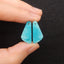New 1 Pair Nugget Natural Amazonite Gemstone Earring Beads, 20x9x2mm, 1.8g